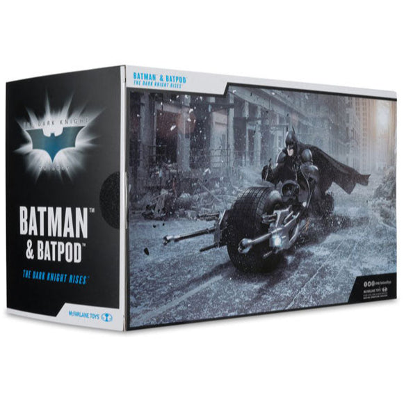 DC Multiverse - Batman The Dark Knight Rises - Batpod With Batman McFarlane
