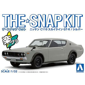 The Snap Kit 1/32 Nissan C110 Skyline GT-R (Silver)