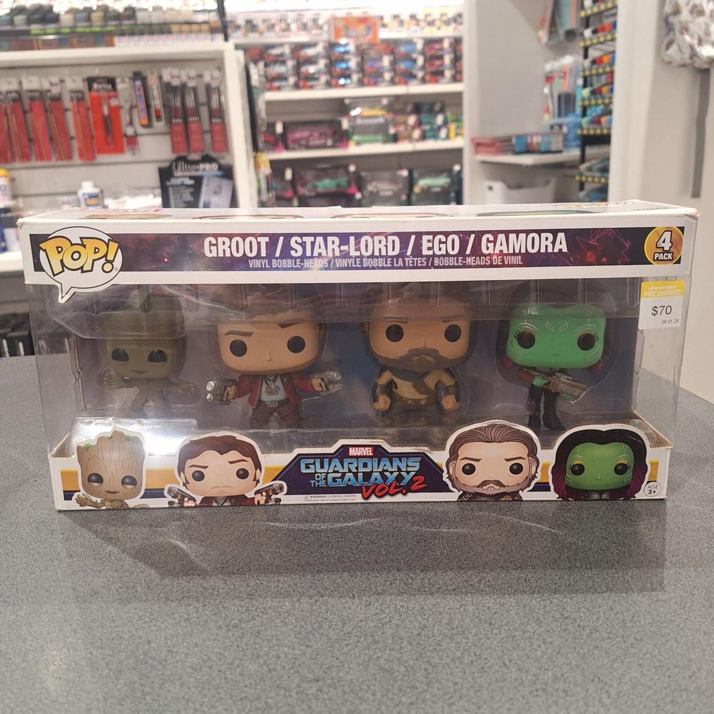 Guardians Of The Galaxy - Groot / Star-Lord / Ego / Gamora Pop! Vinyl 4 Pack