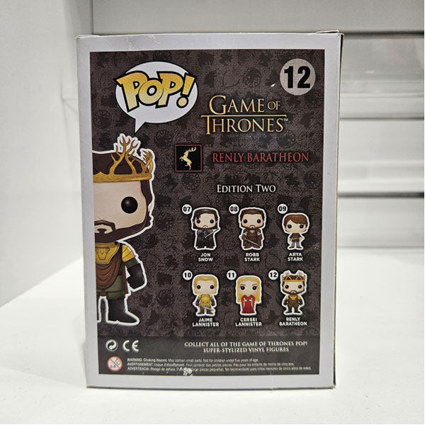 Game Of Thrones - Renly Baratheon Pop! Vinyl
