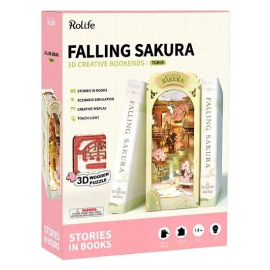 Robotime DIY Book Nook Kit Falling Sakura