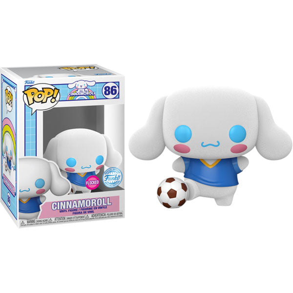 Sanrio - Cinnamoroll with Soccer Ball US Exclusive Flocked Pop! Vinyl