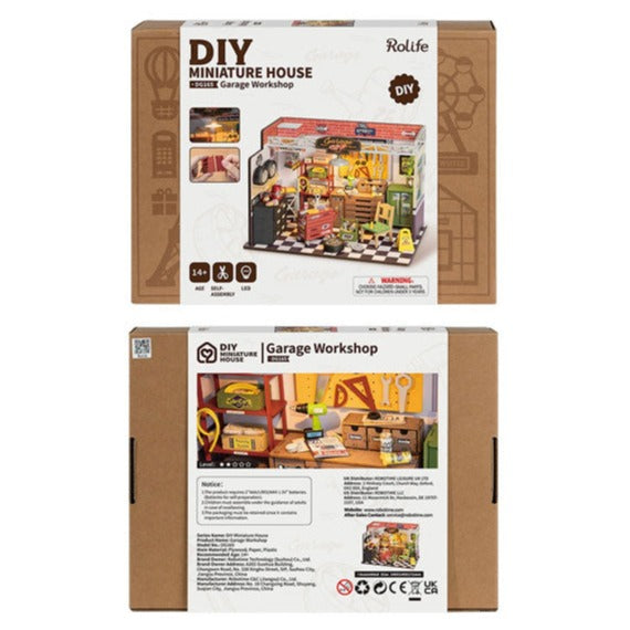 Robotime DIY Mini House Garage Workshop