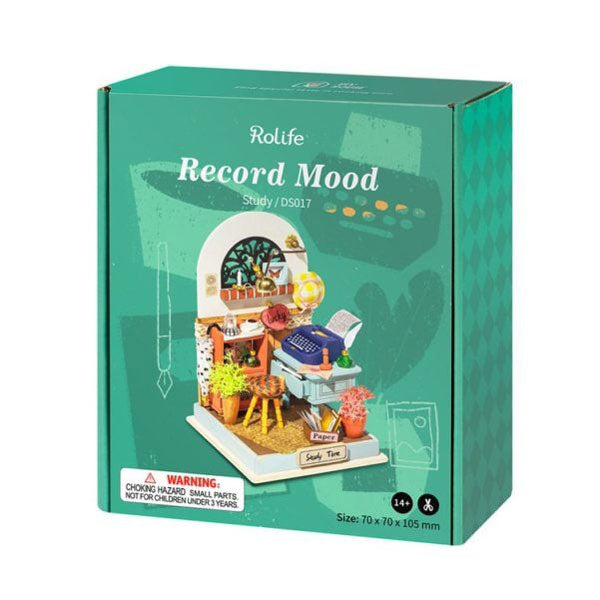 Robotime DIY Mini House Record Mood Study