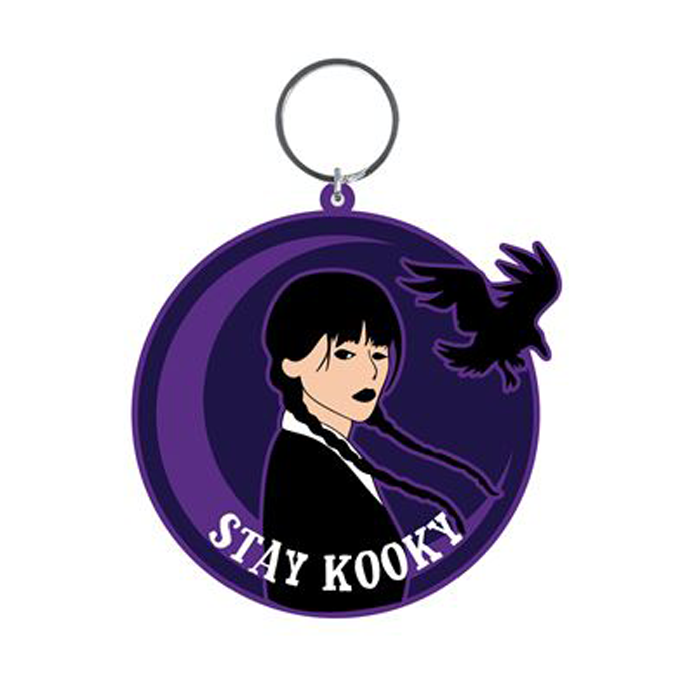 Wednesday - Stay Kooky PVC Keyring