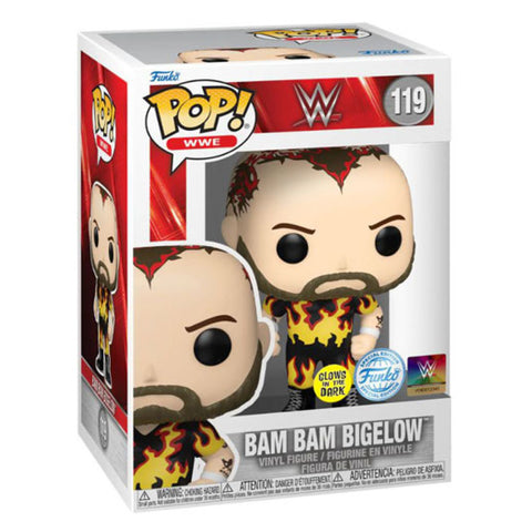 Image of WWE - Bam Bam Bigelow Glow US Exclusive Pop! Vinyl
