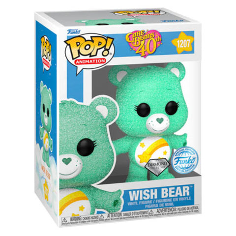 Image of Care Bears 40th Anniversary - Wish Bear Diamond Glitter US Exclusive Pop! Vinyl