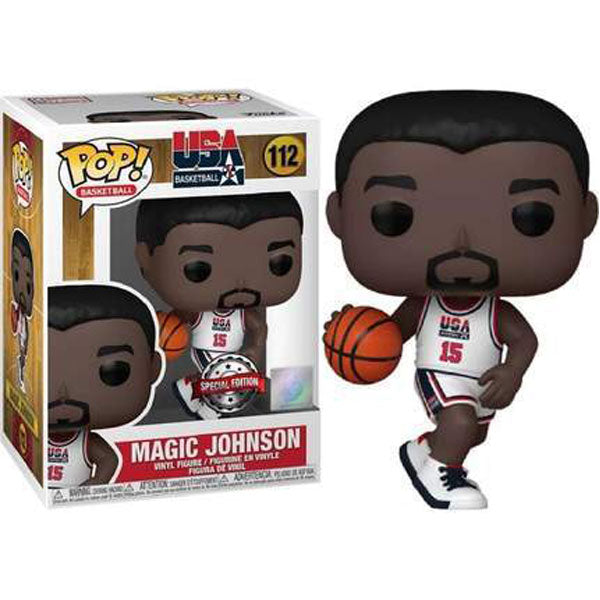 NBA: Legends - Magic Johnson 1992 Team USA White Uniform Pop! Vinyl