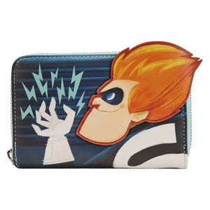 Loungefly - The Incredibles - Syndrome Glow Zip Around Wallet