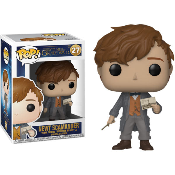 Fantastic Beasts 2: The Crimes of Grindelwald - Newt with Postcard US Exclusive Pop! Vinyl
