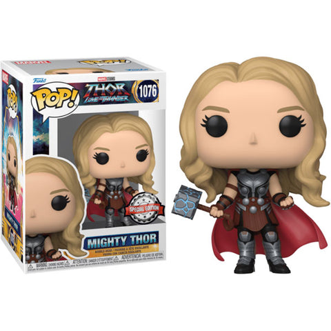 Image of Thor 4: Love and Thunder - Mighty Thor without Helmet Metallic US Exclusive Pop! Vinyl