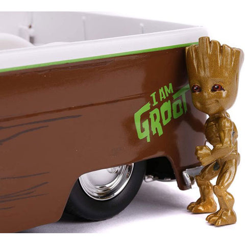 Image of Guardians of the Galaxy: Vol. 2 - 1962 Volkswagon Bus with Groot 1:24 Scale Hollywood Ride