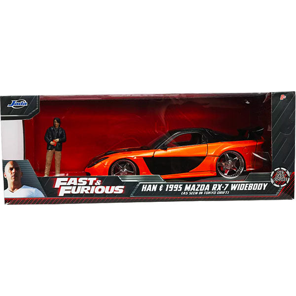 Fast and the Furious: Tokyo Drift - Han & 1995 Mazda RX-7 Widebody Metals 1/24th Scale