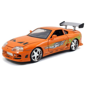 Fast and Furious - 1995 Brian's Toyota Supra Orange 1:24 Scale Hollywood Ride