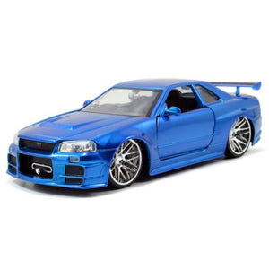 Fast and Furious - 2002 Nissan Skyline GT-R R34 1:24 Scale Hollywood Ride