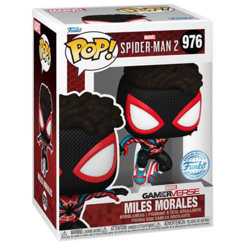 Image of Spiderman 2 (Video Game 2023) - Miles Morales in Evolved Suit US Exclusive Pop! Vinyl