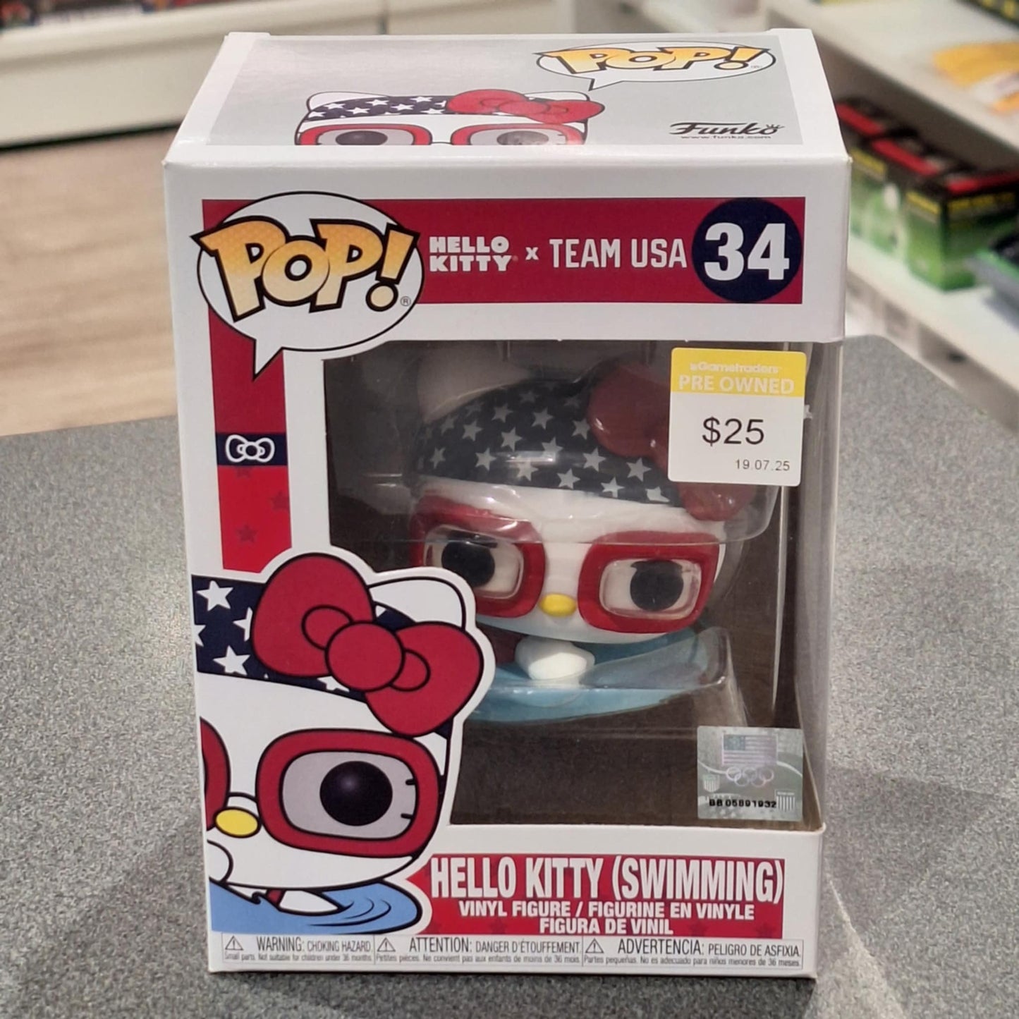 Hello Kitty X Team USA - Hello Kitty (Swimming) Pop! Vinyl