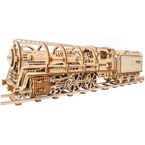 Image of UGears 460 Steam Locomotive with Tender