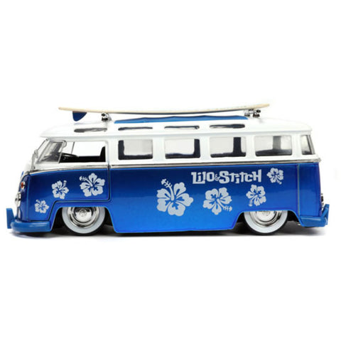 Image of Lilo & Stitch - 1962 Volkswagen Bus 1:24 Scale Vehicle with Stitch Figure