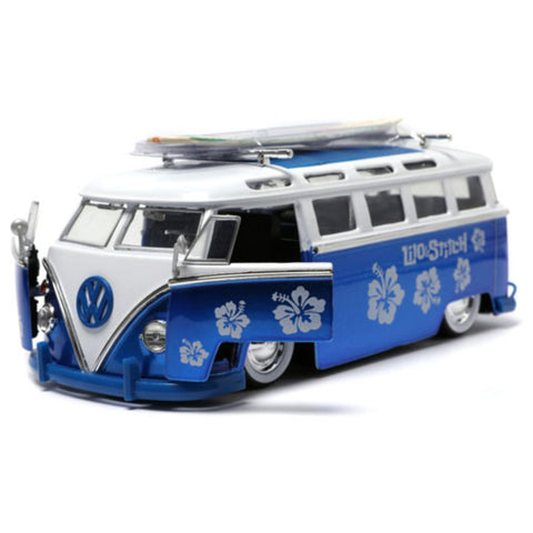 Lilo & Stitch - 1962 Volkswagen Bus 1:24 Scale Vehicle with Stitch Figure