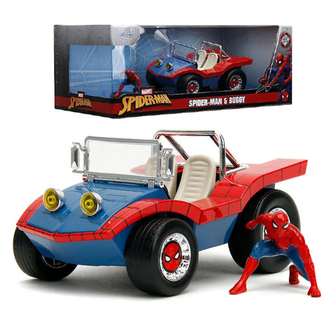 Image of Spider-Man - Spider-Man & Spider-Buggy 1:24 Scale Diecast Set
