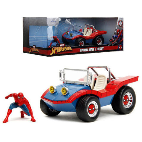 Image of Spider-Man - Spider-Man & Spider-Buggy 1:24 Scale Diecast Set