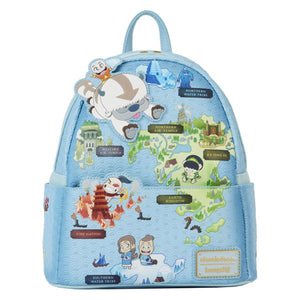 Loungefly - Avatar: The Last Airbender - Map of the Four Nations Mini Backpack