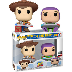 2024 Entertainment Expo Convention - Toy Story - Woody &amp; Buzz Gaming US Exclusive 2 Pack Pop! Vinyl
