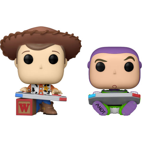 Image of 2024 Entertainment Expo Convention - Toy Story - Woody &amp; Buzz Gaming US Exclusive 2 Pack Pop! Vinyl