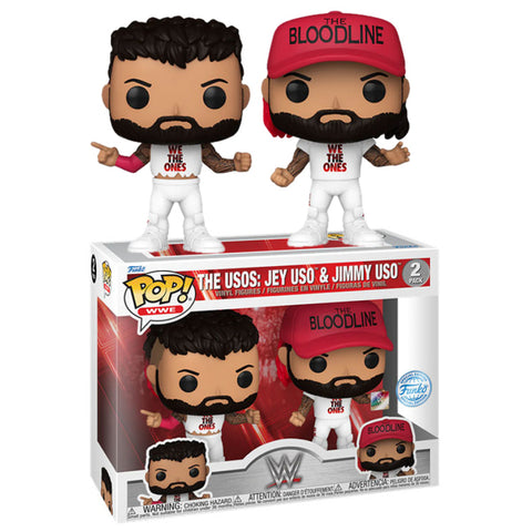 Image of WWE - Uso Brothers (Wrestle Mania 39) Pop! Vinyl 2 Pack