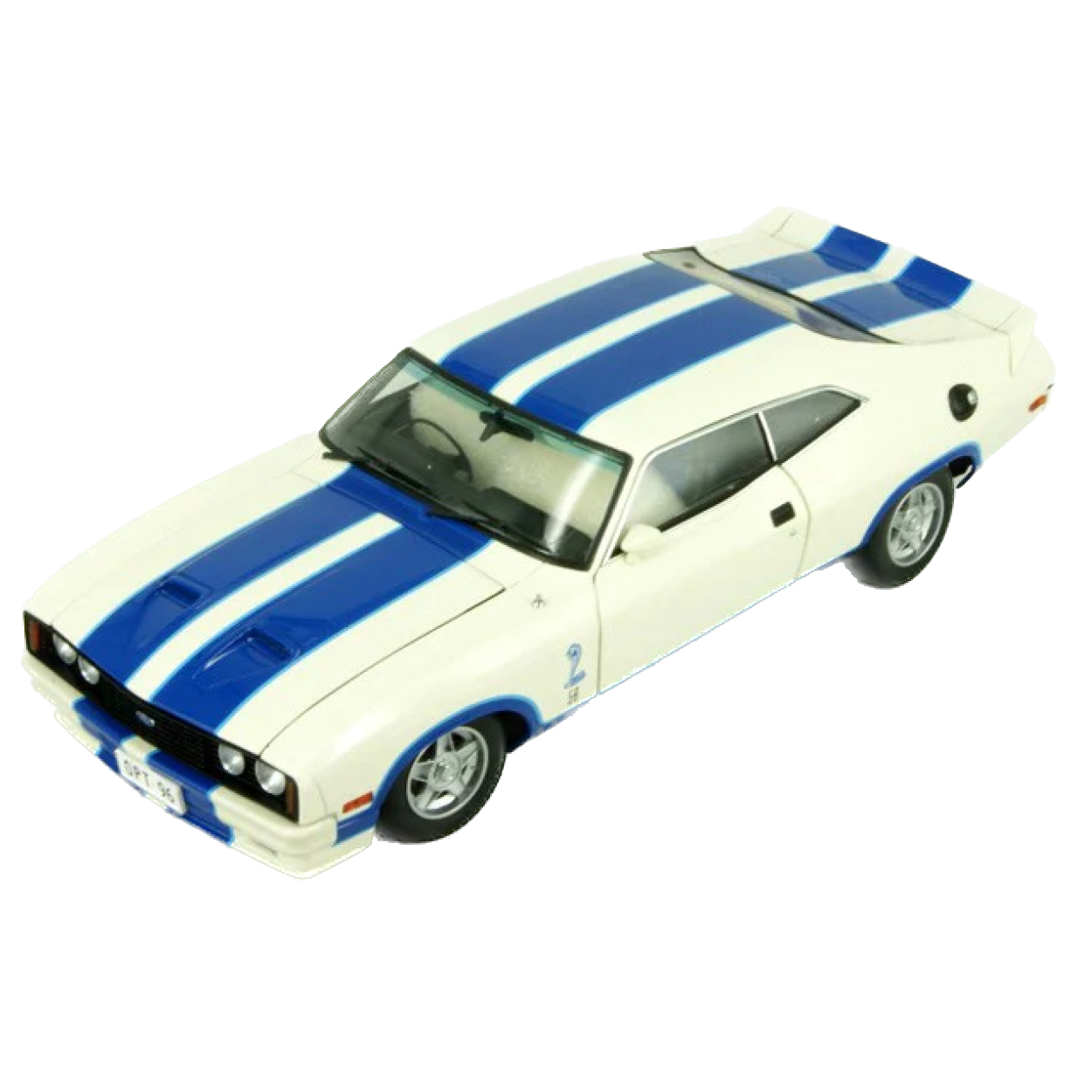 1:32 Opt 1996 XC Cobra Ford Falcon White/Blue Stripes