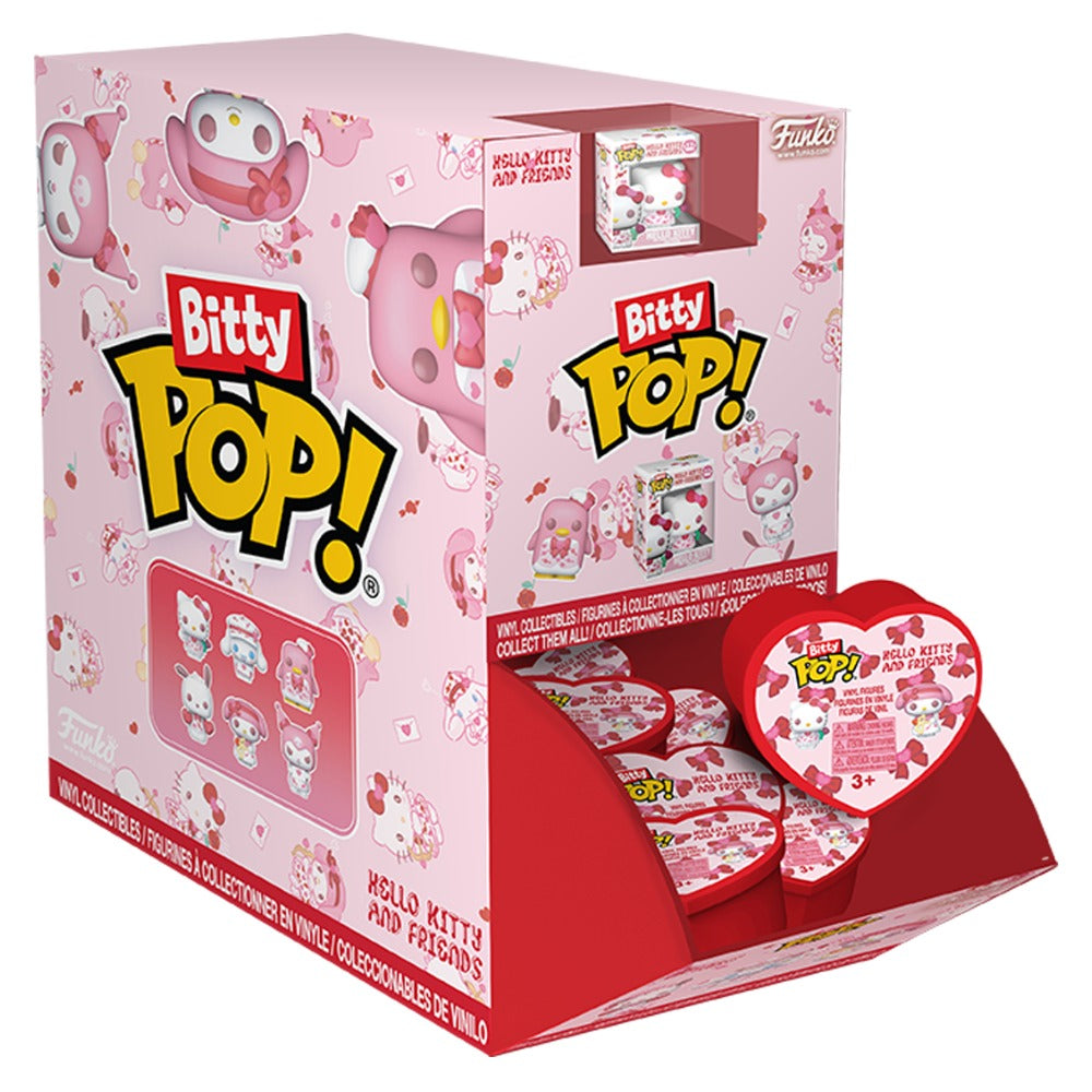 Hello Kitty and Friends - Valentines Blind Heart Shaped Capsule Bitty Pop! Vinyl Assortment (1 Unit)