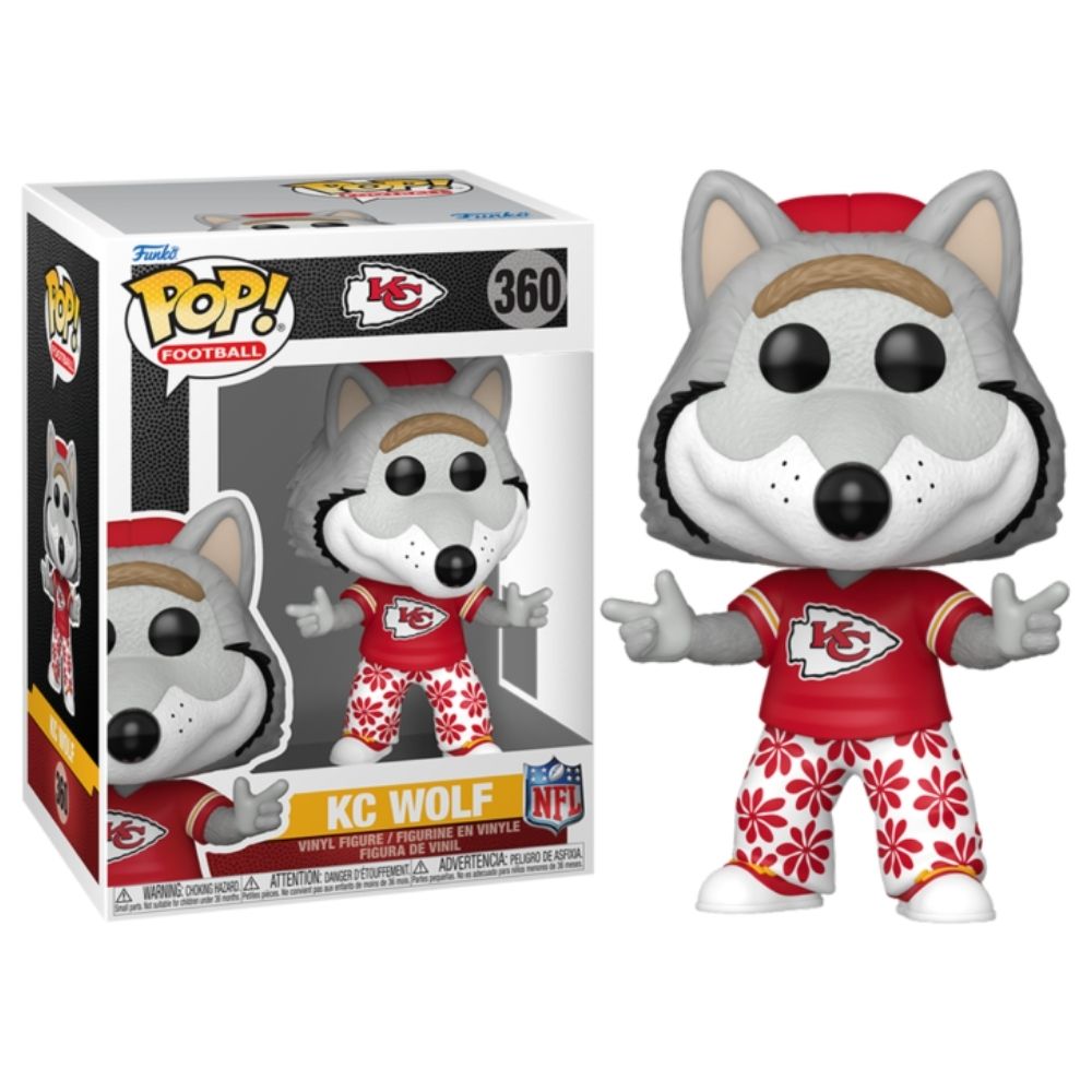 NFL Football: Mascots - Kansas City Chiefs KC Wolf Pop! Vinyl
