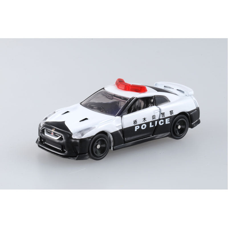 Tomica (Regular) No. 105 Nissan GT-R Police Car - 1:62 Scale Diecast Vehicle