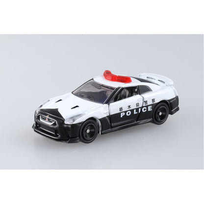 Tomica (Regular) No. 105 Nissan GT-R Police Car - 1:62 Scale Diecast Vehicle