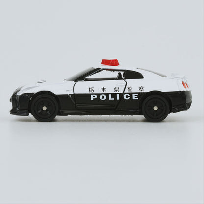 Tomica (Regular) No. 105 Nissan GT-R Police Car - 1:62 Scale Diecast Vehicle