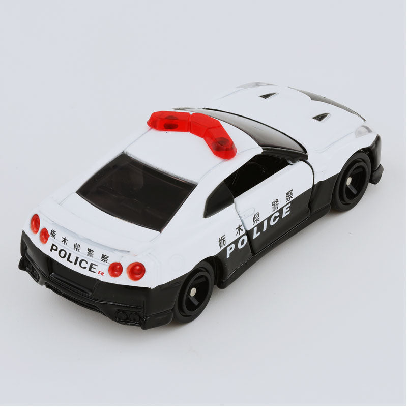 Tomica (Regular) No. 105 Nissan GT-R Police Car - 1:62 Scale Diecast Vehicle