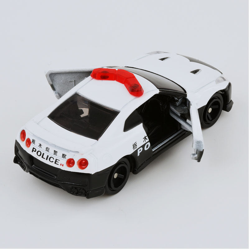 Tomica (Regular) No. 105 Nissan GT-R Police Car - 1:62 Scale Diecast Vehicle