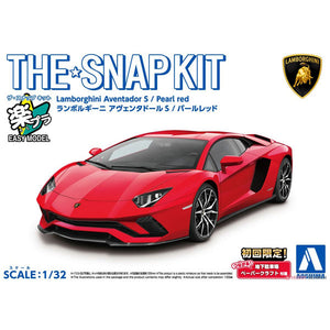 The Snap Kit 1/32 Lamborghini Aventador S Pearl Red