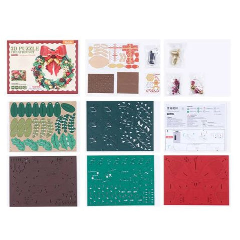 Robotime - DIY 3D Christmas Wreath