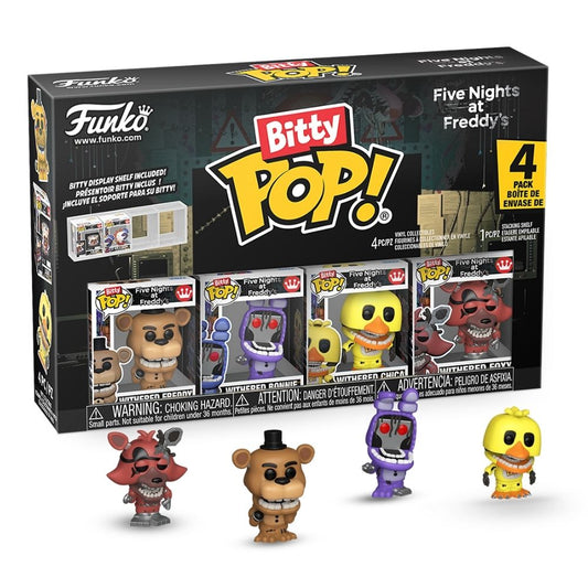 Five Nights at Freddy's - Withered Bitty Pop! Vinyl 4 Pack