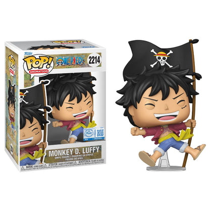 One Piece - Luffy with Flag US Exclusive Pop! Vinyl