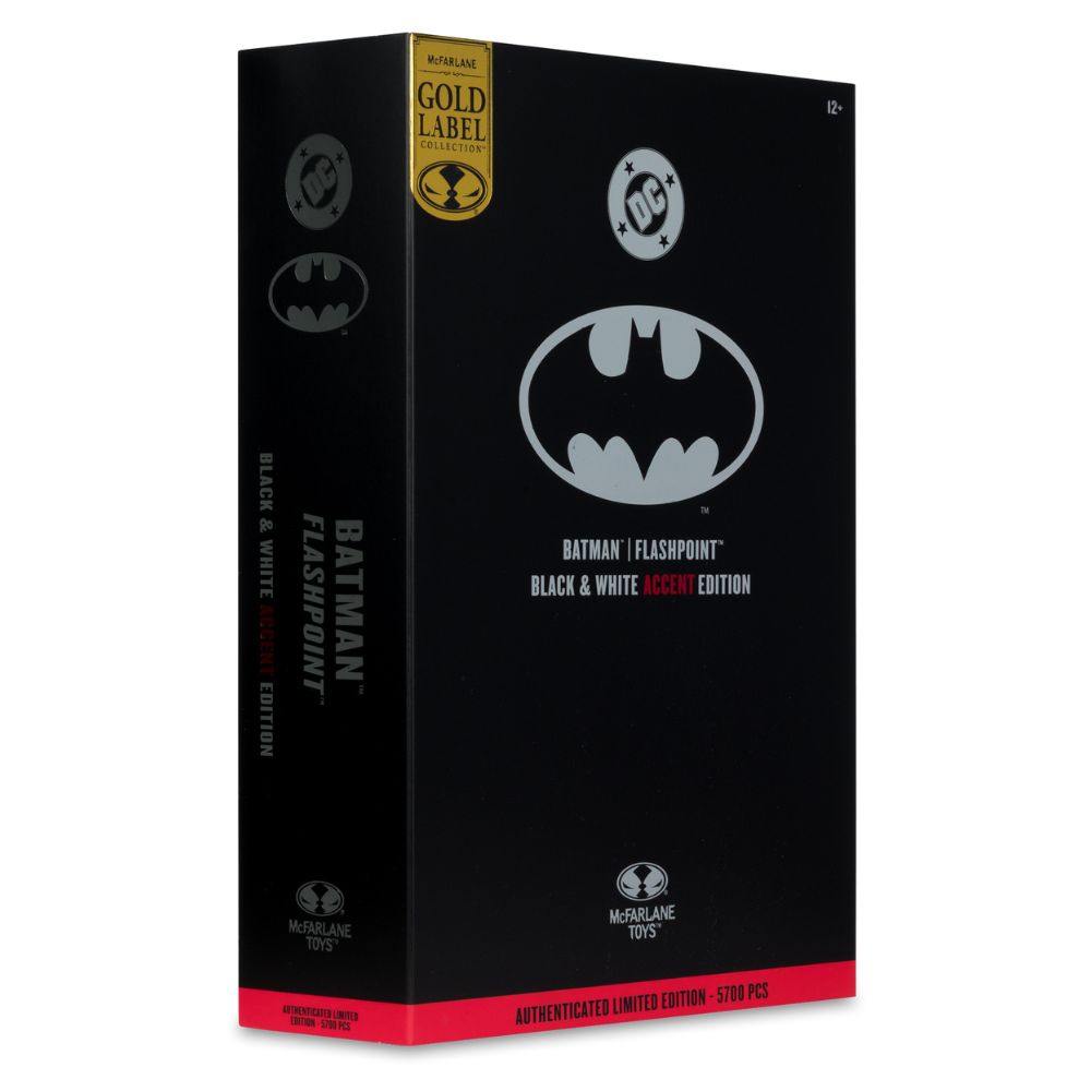 DC Multiverse - Batman Flashpoint/ B & W With Accent (Gold Label) 7 Inch Figure