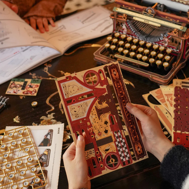 Robotime - Mechanical Models Typewriter Fairytale (Store Pickup Only)