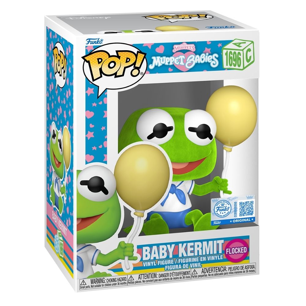 Muppet Babies - Baby Kermit (Flocked) US Exclusive Pop! Vinyl