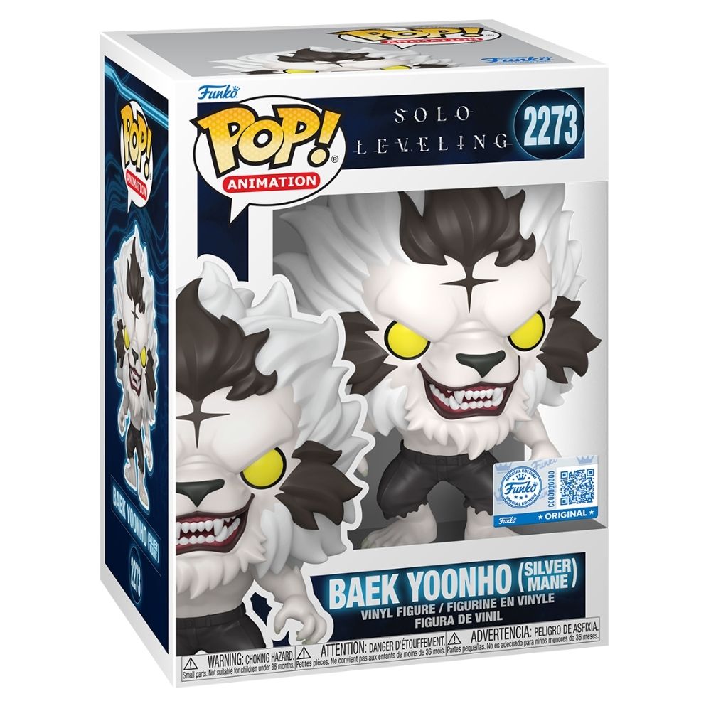 Solo Leveling - Baek Yoonho (Silver Mane) US Exclusive Pop! Vinyl