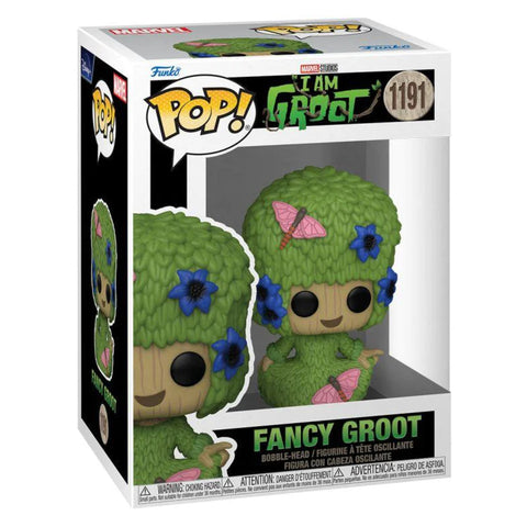 Image of I Am Groot - Fancy Groot Flocked Pop! Vinyl