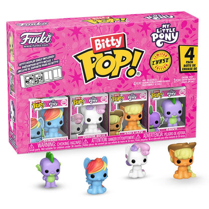 My Little Pony - Rainbow Dash, Sweetie Belle, Applejack & Spike Bitty Pop! Vinyl 4 Pack