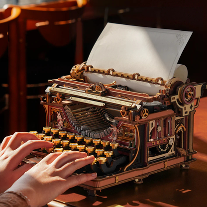 Robotime - Mechanical Models Typewriter Fairytale (Store Pickup Only)
