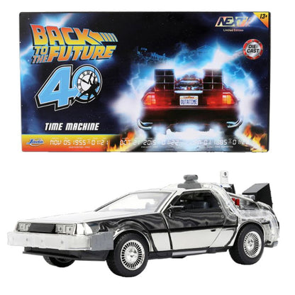 Back to the Future - 1:24 Delorean ( Chrome ) Diecast Vehicle - Limited to 1985 Units Worldwide